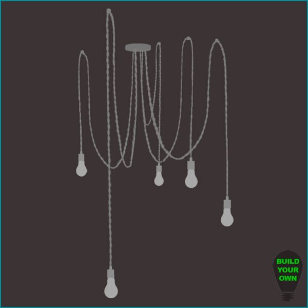 Build Your Own Swag Chandelier - 5 bulbs