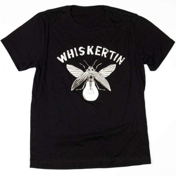 Whiskertin Lightning Bug *Glow in the Dark* Black T Shirt