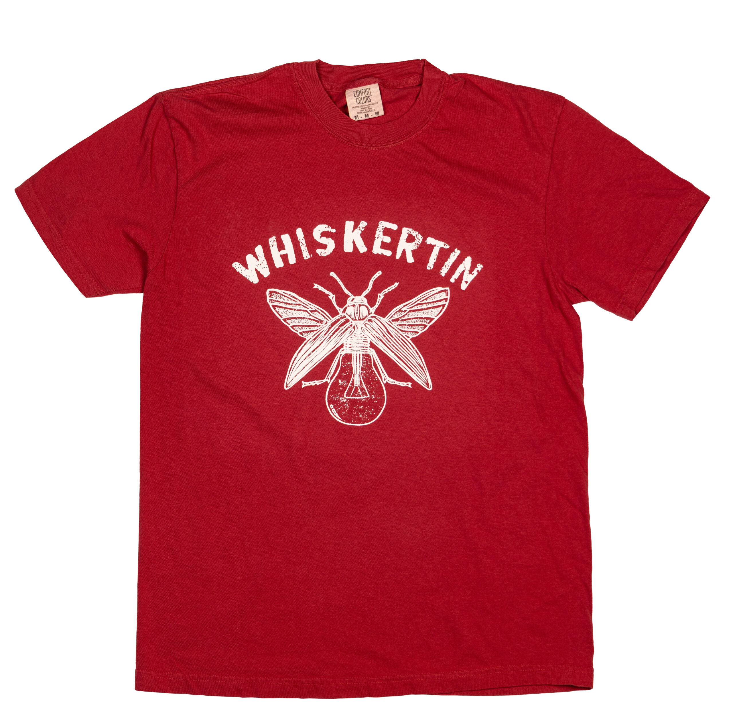 Whiskertin Reversed Lightning Bug on Maroon