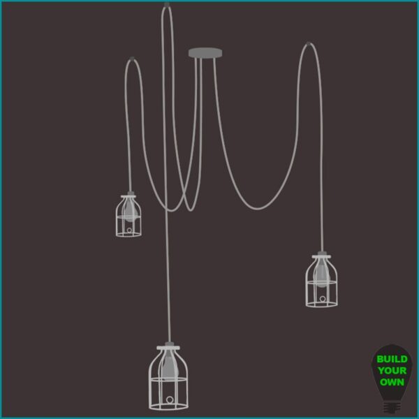 Build Your Own Swag Chandelier - 3 bulbs