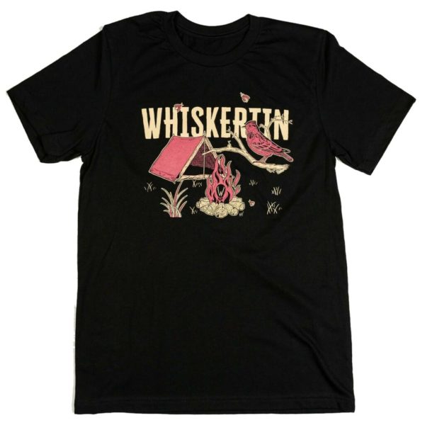 Whiskertin Lark Black T Shirt